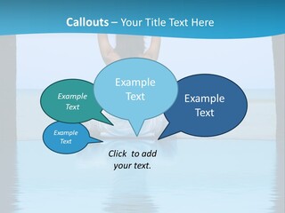 Pretty Girl Lifting Weights, Facing Away From Camera PowerPoint Template