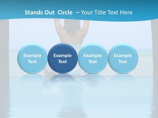 Pretty Girl Lifting Weights, Facing Away From Camera PowerPoint Template