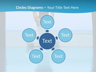 Pretty Girl Lifting Weights, Facing Away From Camera PowerPoint Template