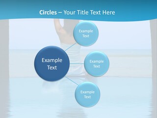 Pretty Girl Lifting Weights, Facing Away From Camera PowerPoint Template