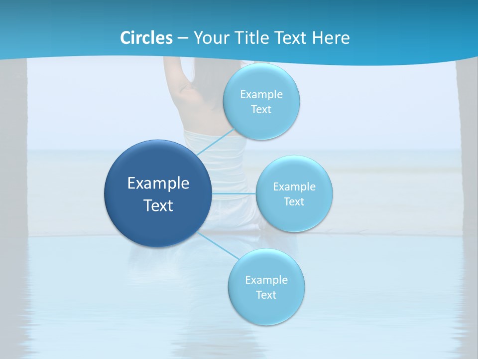 Pretty Girl Lifting Weights, Facing Away From Camera PowerPoint Template