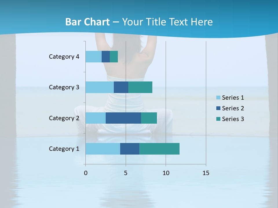 Pretty Girl Lifting Weights, Facing Away From Camera PowerPoint Template