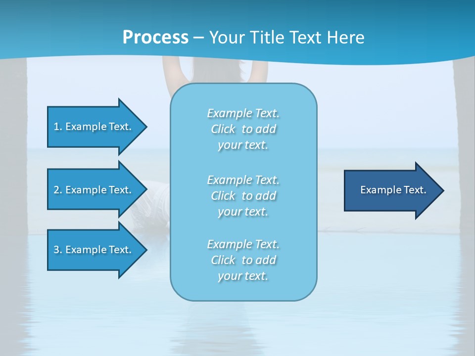 Pretty Girl Lifting Weights, Facing Away From Camera PowerPoint Template