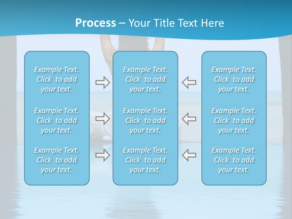 Pretty Girl Lifting Weights, Facing Away From Camera PowerPoint Template