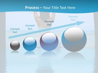 Pretty Girl Lifting Weights, Facing Away From Camera PowerPoint Template