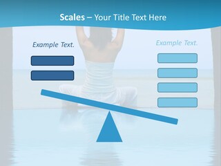 Pretty Girl Lifting Weights, Facing Away From Camera PowerPoint Template