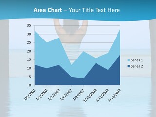 Pretty Girl Lifting Weights, Facing Away From Camera PowerPoint Template