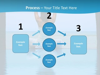 Pretty Girl Lifting Weights, Facing Away From Camera PowerPoint Template