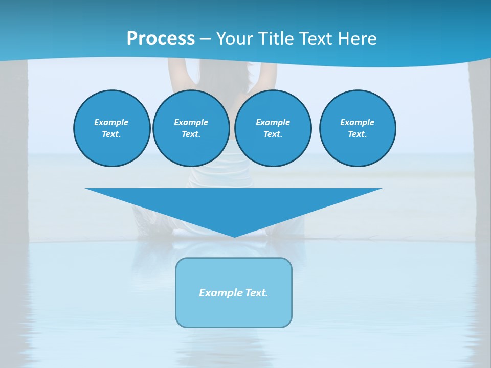 Pretty Girl Lifting Weights, Facing Away From Camera PowerPoint Template