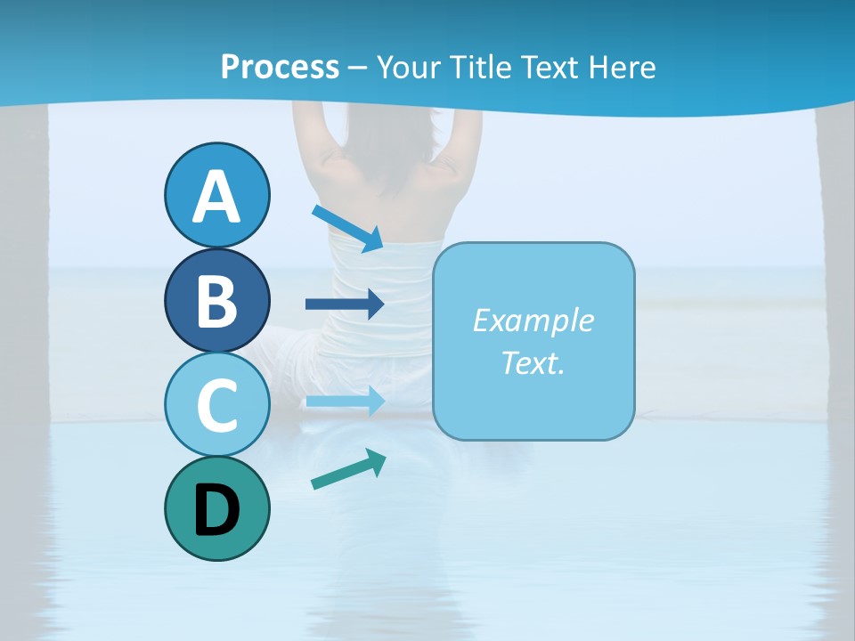 Pretty Girl Lifting Weights, Facing Away From Camera PowerPoint Template