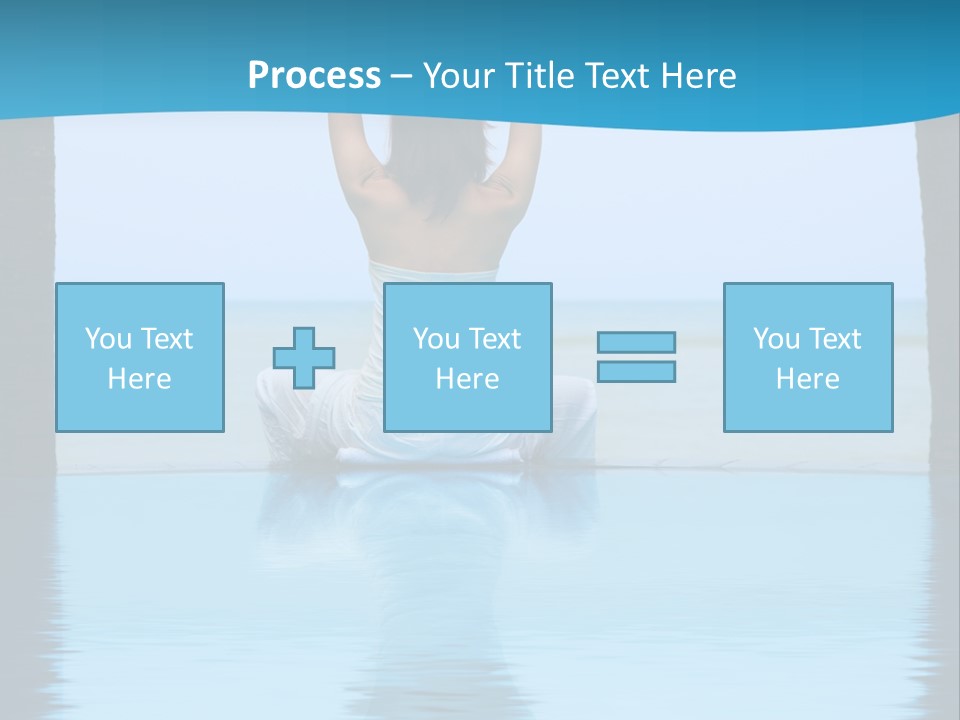 Pretty Girl Lifting Weights, Facing Away From Camera PowerPoint Template