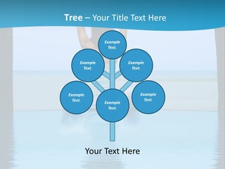 Pretty Girl Lifting Weights, Facing Away From Camera PowerPoint Template