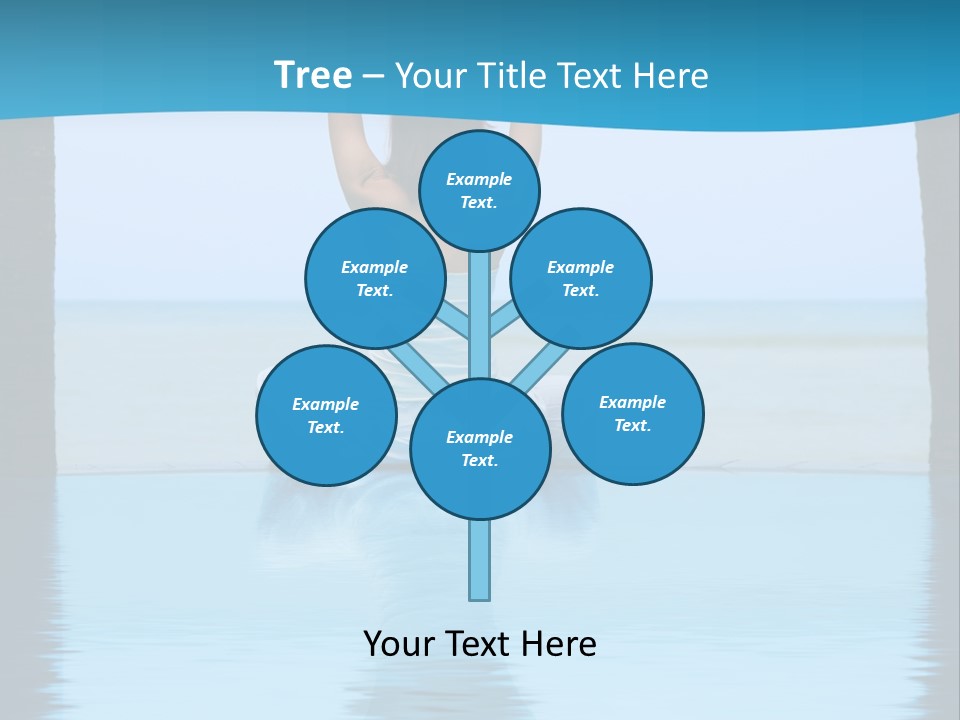 Pretty Girl Lifting Weights, Facing Away From Camera PowerPoint Template