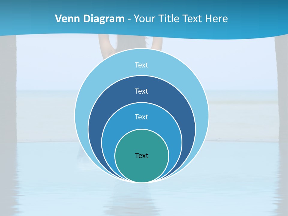 Pretty Girl Lifting Weights, Facing Away From Camera PowerPoint Template