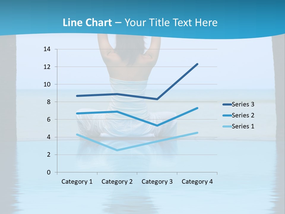 Pretty Girl Lifting Weights, Facing Away From Camera PowerPoint Template
