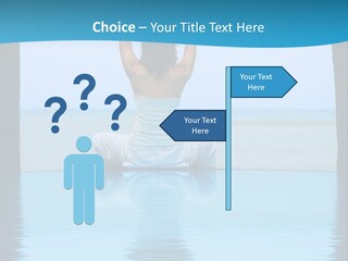 Pretty Girl Lifting Weights, Facing Away From Camera PowerPoint Template