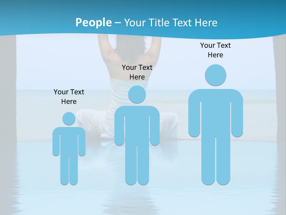 Pretty Girl Lifting Weights, Facing Away From Camera PowerPoint Template