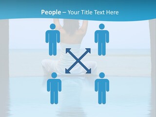 Pretty Girl Lifting Weights, Facing Away From Camera PowerPoint Template