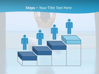 Pretty Girl Lifting Weights, Facing Away From Camera PowerPoint Template