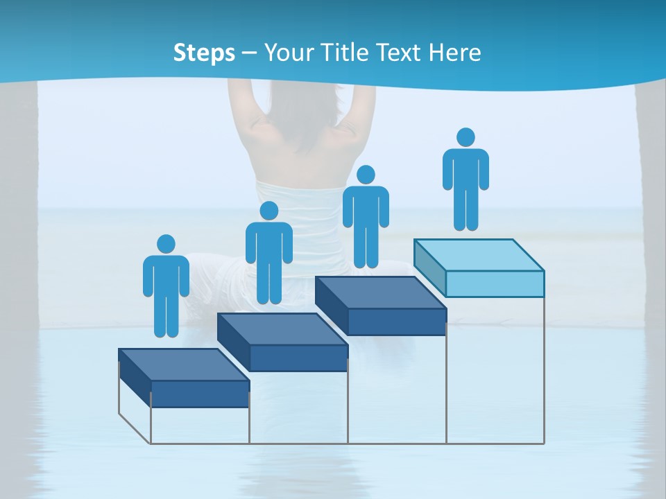 Pretty Girl Lifting Weights, Facing Away From Camera PowerPoint Template