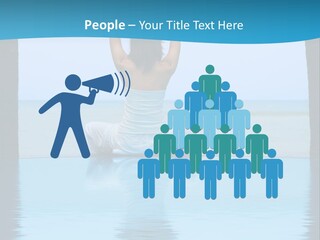 Pretty Girl Lifting Weights, Facing Away From Camera PowerPoint Template