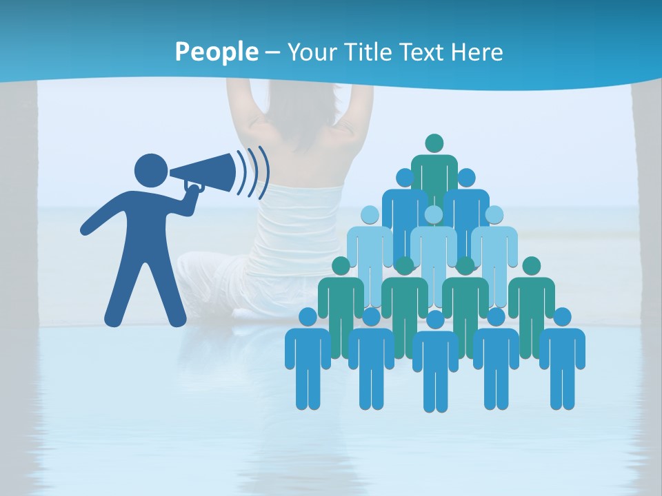 Pretty Girl Lifting Weights, Facing Away From Camera PowerPoint Template