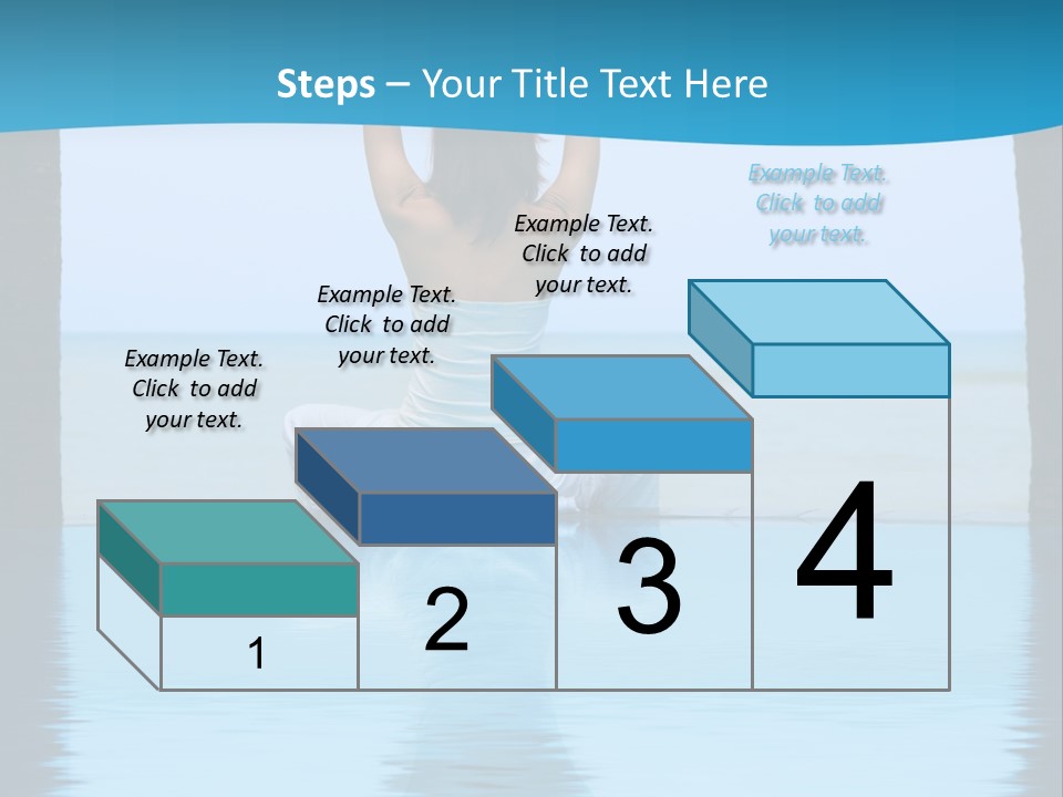 Pretty Girl Lifting Weights, Facing Away From Camera PowerPoint Template