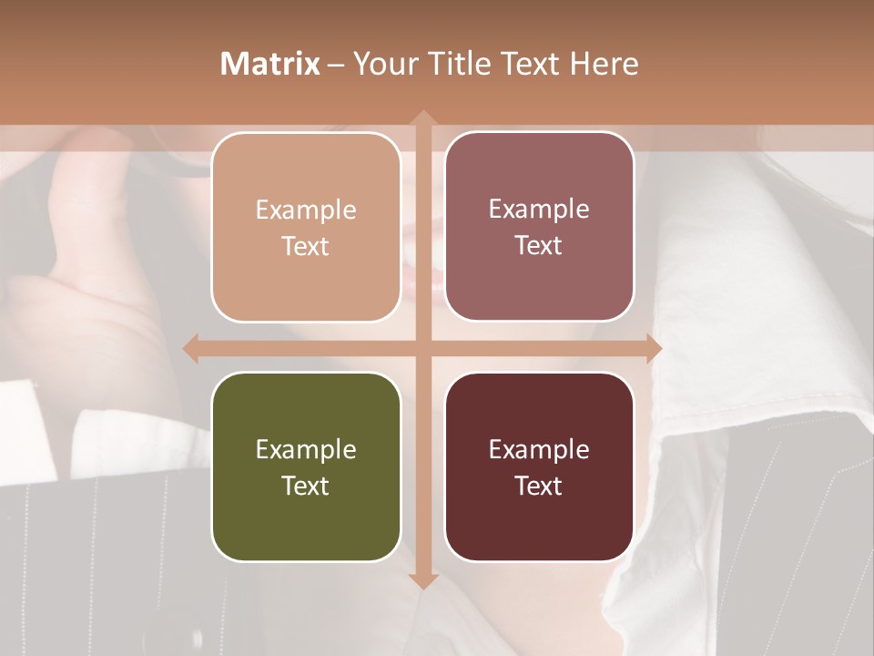 Businesswoman Wearing Glasses PowerPoint Template