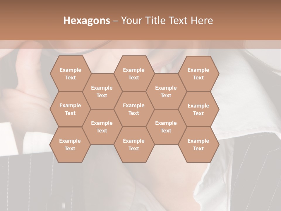 Businesswoman Wearing Glasses PowerPoint Template