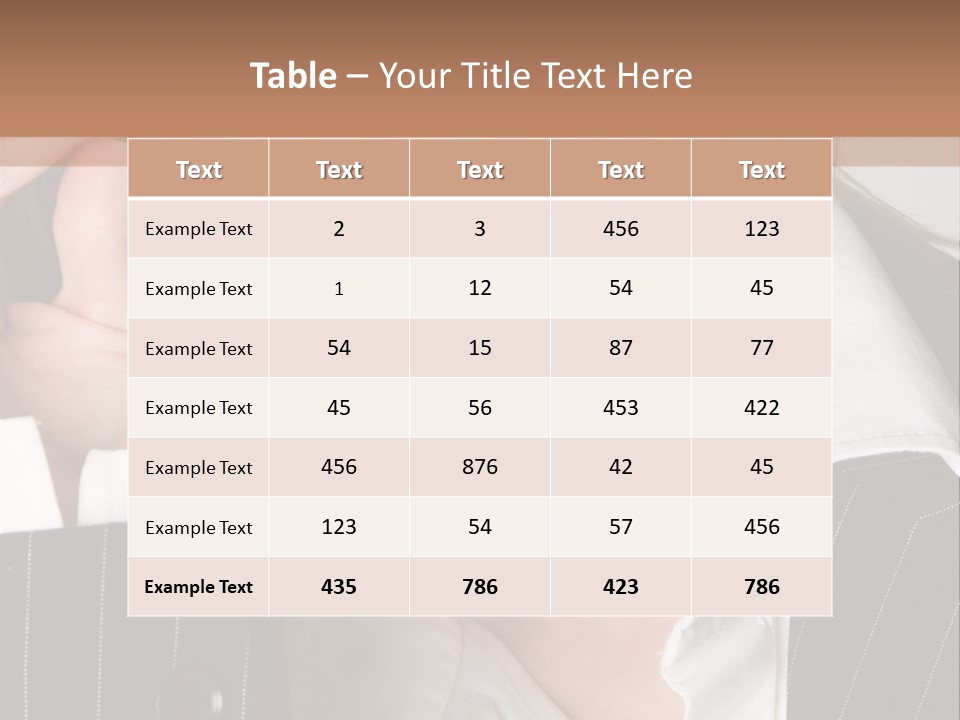 Businesswoman Wearing Glasses PowerPoint Template