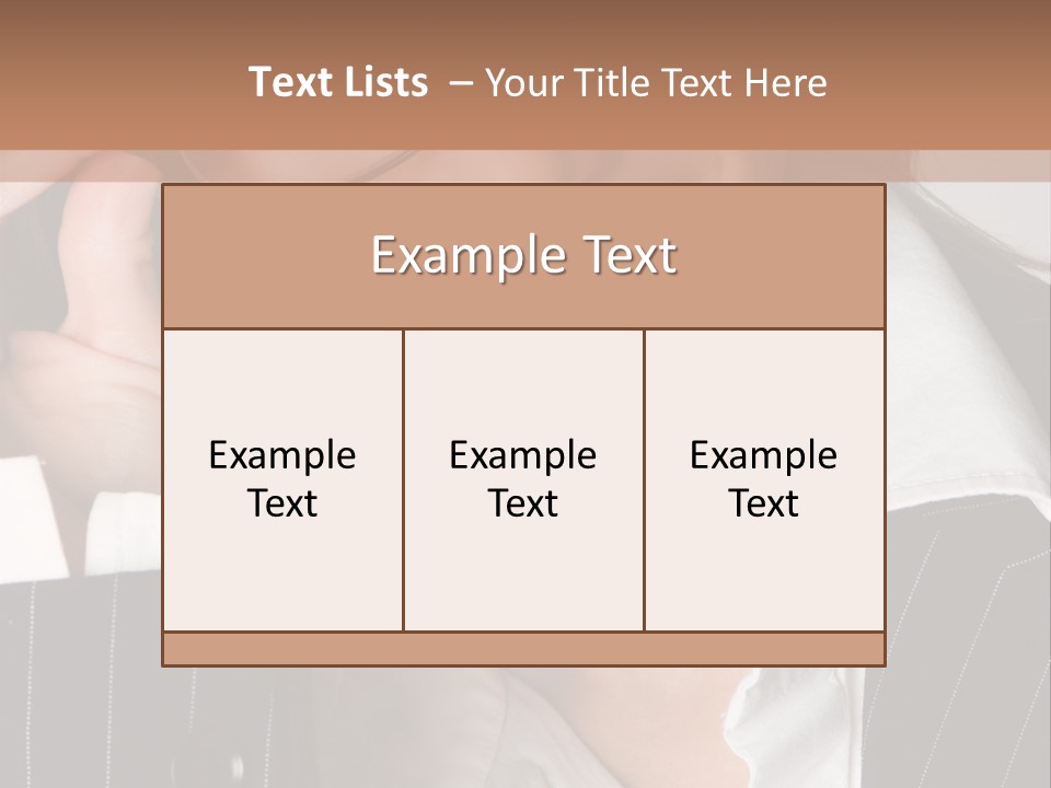 Businesswoman Wearing Glasses PowerPoint Template