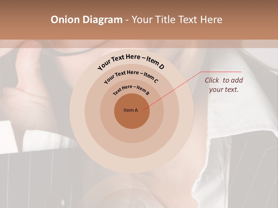 Businesswoman Wearing Glasses PowerPoint Template