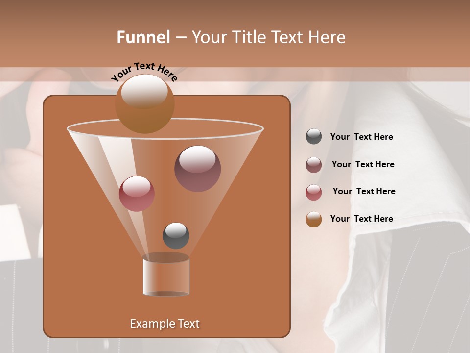 Businesswoman Wearing Glasses PowerPoint Template