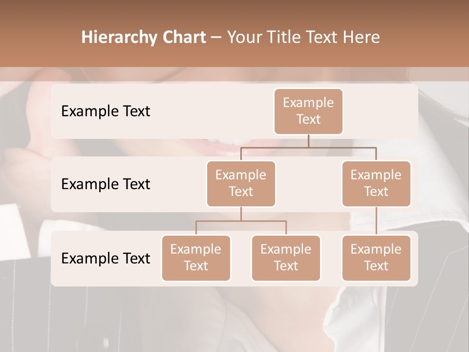 Businesswoman Wearing Glasses PowerPoint Template