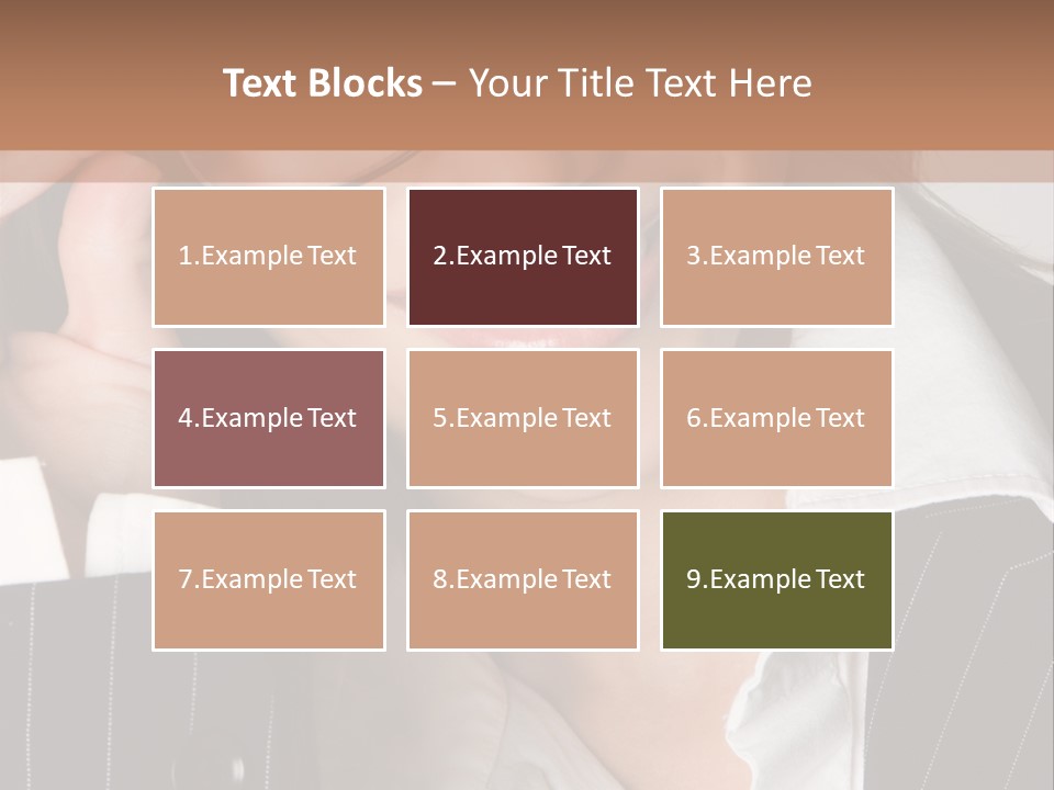 Businesswoman Wearing Glasses PowerPoint Template