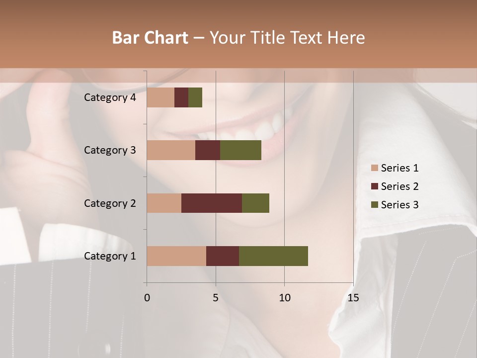 Businesswoman Wearing Glasses PowerPoint Template