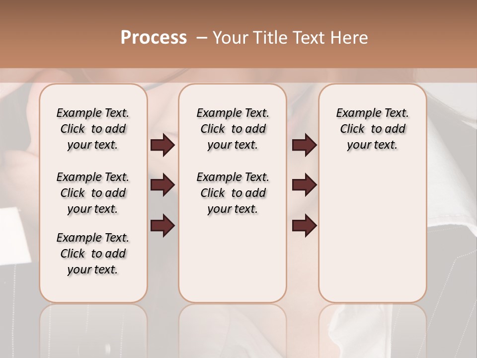 Businesswoman Wearing Glasses PowerPoint Template