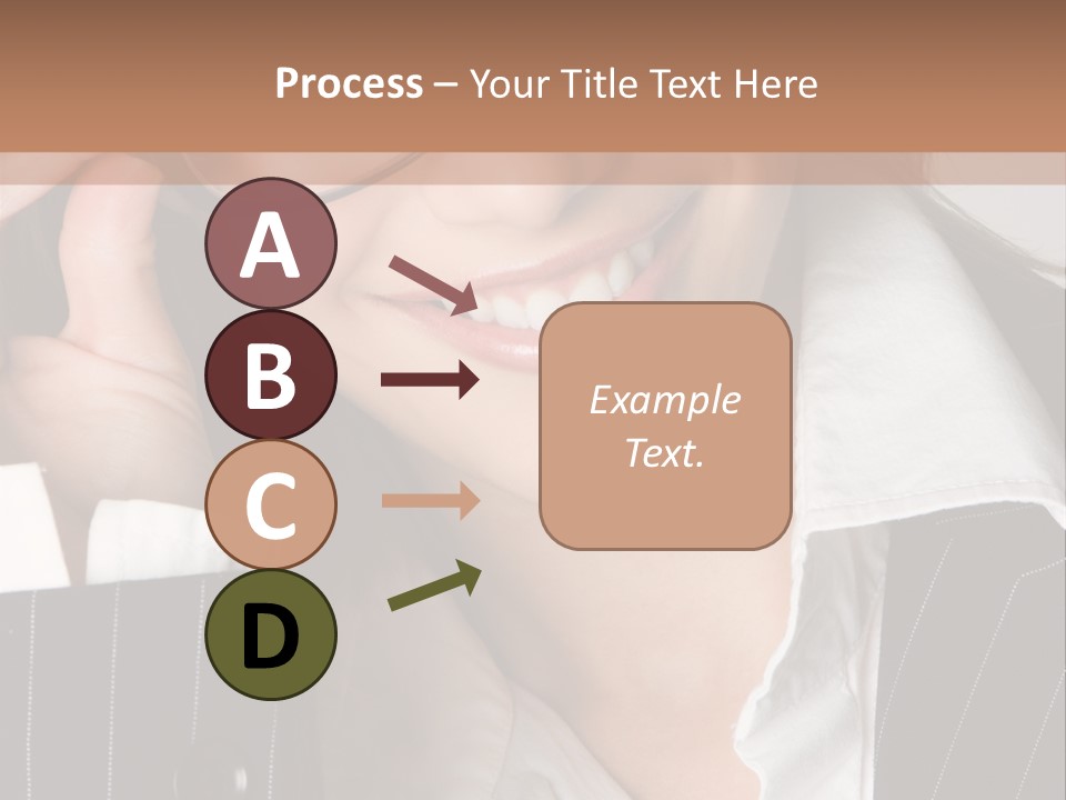 Businesswoman Wearing Glasses PowerPoint Template