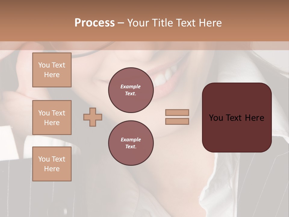Businesswoman Wearing Glasses PowerPoint Template
