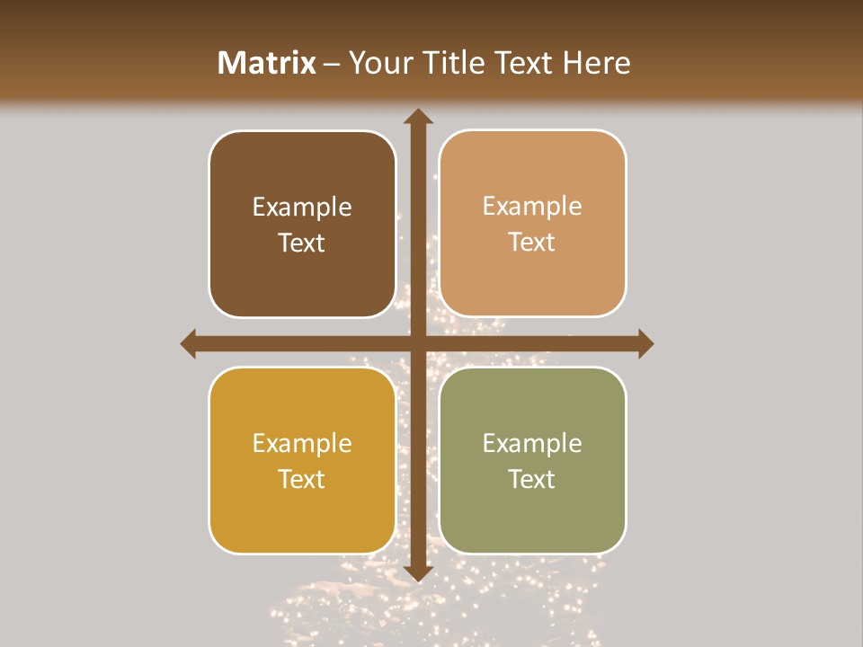 Pine Tree Outside Lit Up With Christmas Lights PowerPoint Template