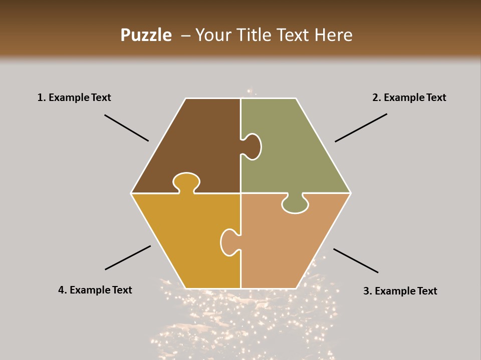 Pine Tree Outside Lit Up With Christmas Lights PowerPoint Template