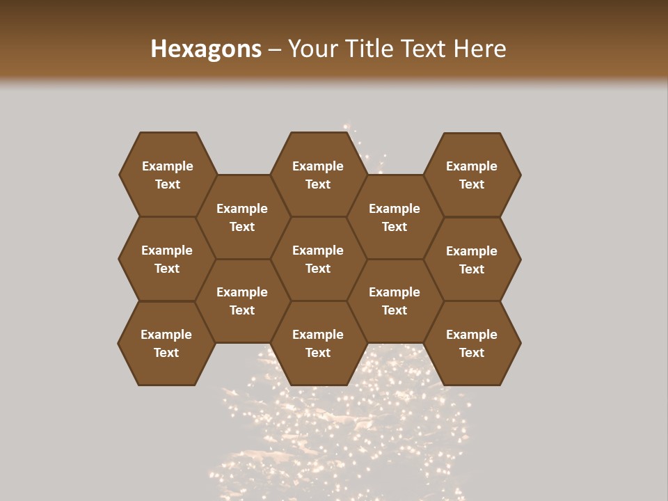 Pine Tree Outside Lit Up With Christmas Lights PowerPoint Template