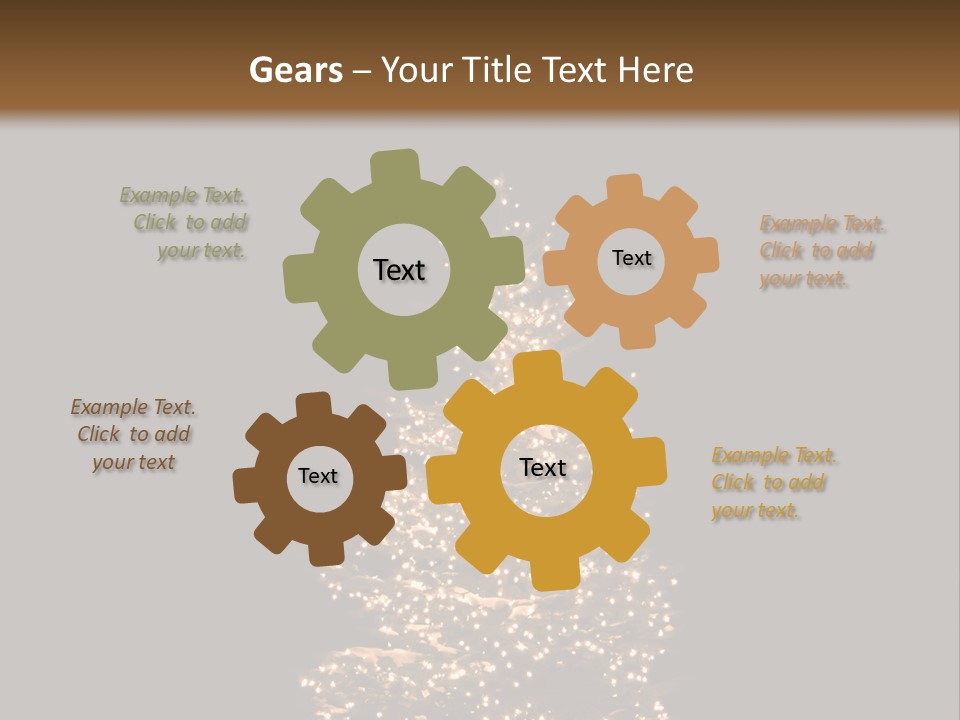 Pine Tree Outside Lit Up With Christmas Lights PowerPoint Template