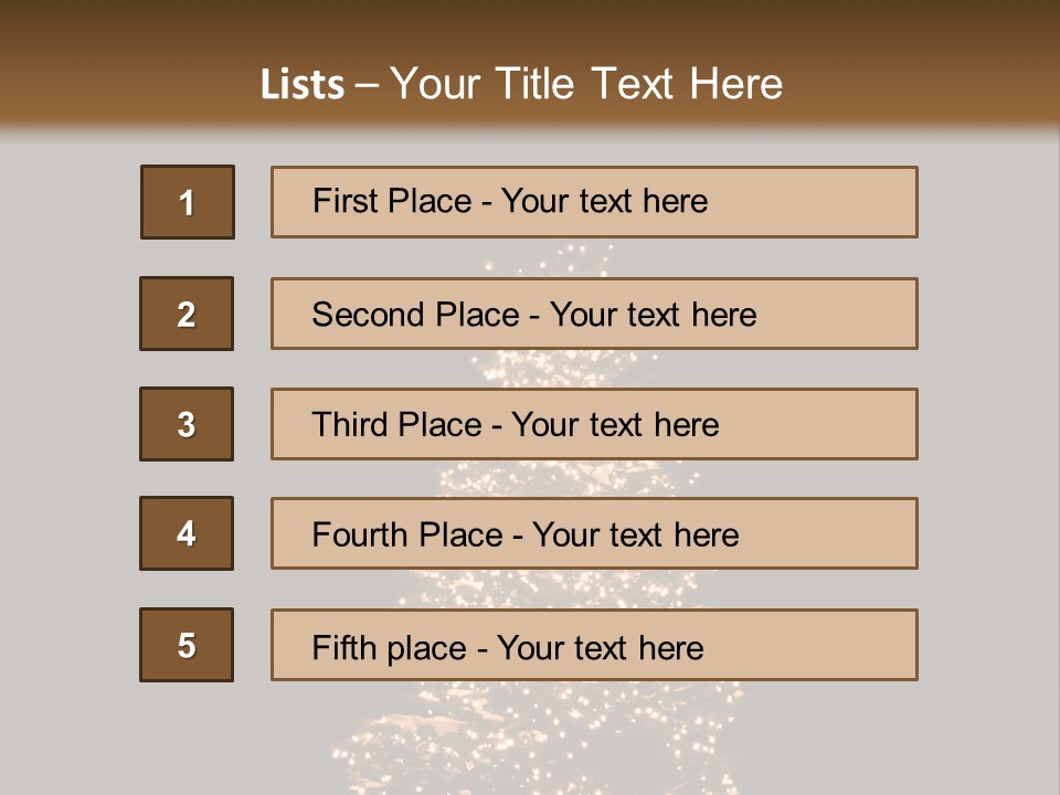 Pine Tree Outside Lit Up With Christmas Lights PowerPoint Template