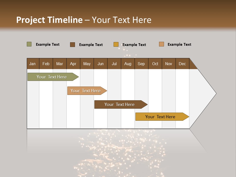 Pine Tree Outside Lit Up With Christmas Lights PowerPoint Template