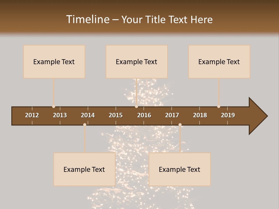Pine Tree Outside Lit Up With Christmas Lights PowerPoint Template