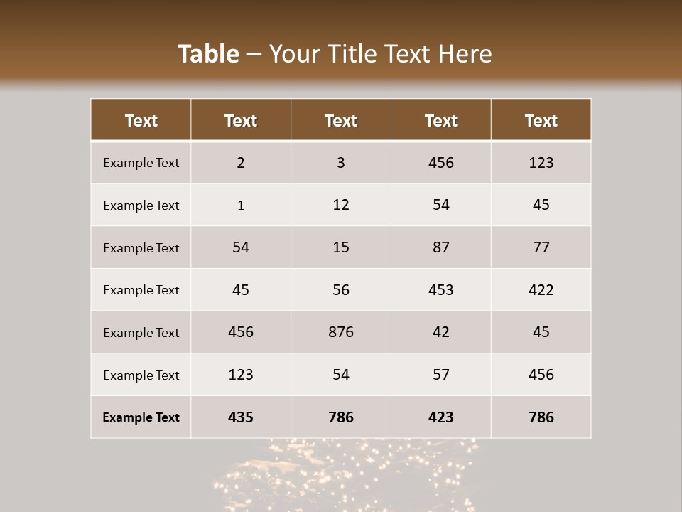 Pine Tree Outside Lit Up With Christmas Lights PowerPoint Template