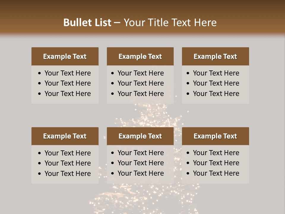 Pine Tree Outside Lit Up With Christmas Lights PowerPoint Template