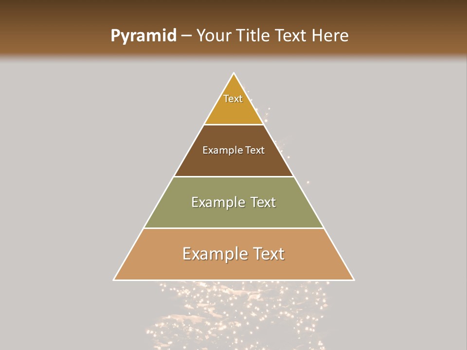 Pine Tree Outside Lit Up With Christmas Lights PowerPoint Template