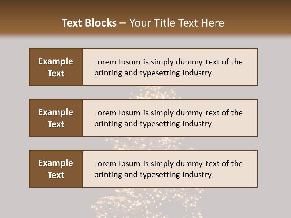 Pine Tree Outside Lit Up With Christmas Lights PowerPoint Template